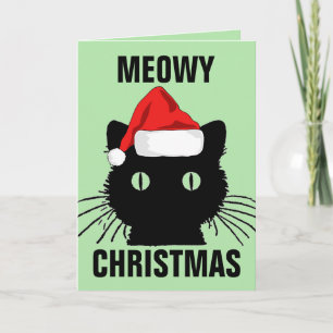 WEIHNACHTSGRÜßE MIT KATZE KARTEN