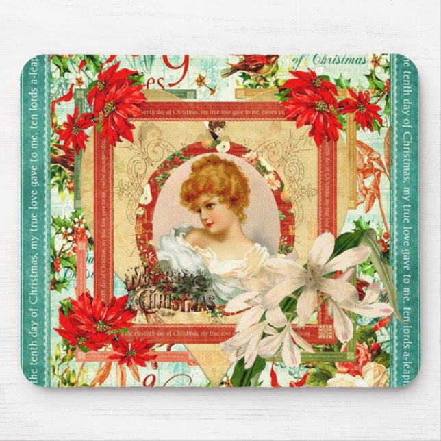 Weihnachtsgrüße Mousepad (Vorne)