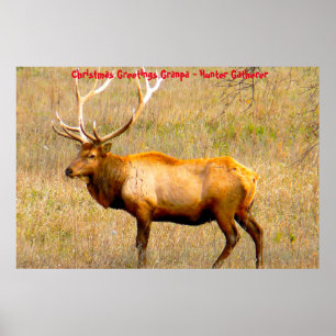 Weihnachtsgrüße Opa Hunter Gatherer Poster