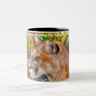 Weihnachtsgrüße Papa Jäger und Sammler Zweifarbige Tasse