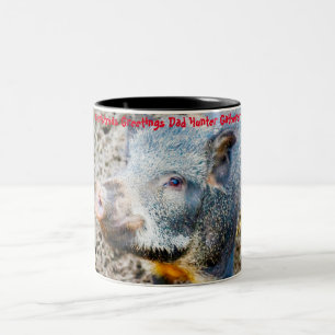 Weihnachtsgrüße Papa Jäger und Sammler Zweifarbige Tasse