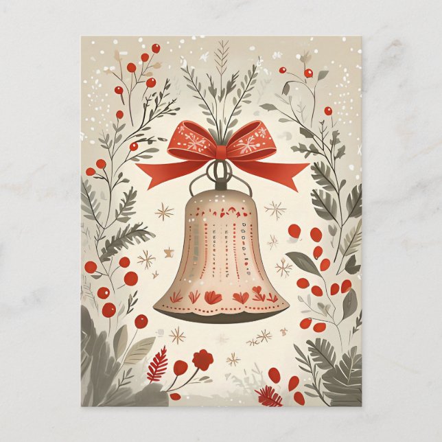 Weihnachtsgrüße Postkarte (Vorderseite)