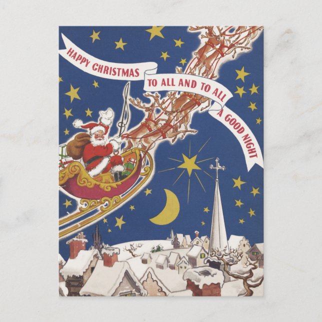 Weihnachtsgrüße Postkarte (Vorderseite)