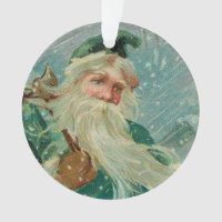 Weihnachtsgrüße-Retro-Weihnachtsmann-Postkarte