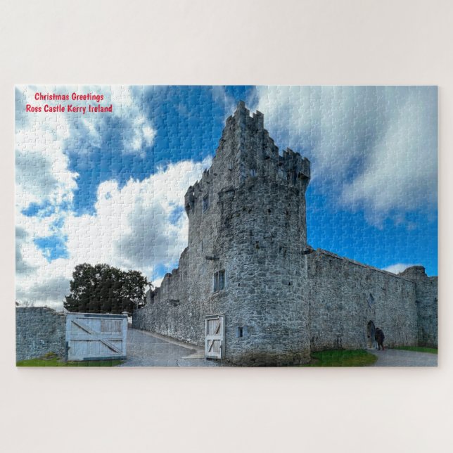 Weihnachtsgrüße Ross Castle Kerry Irland Jig Puzzle (Horizontal)