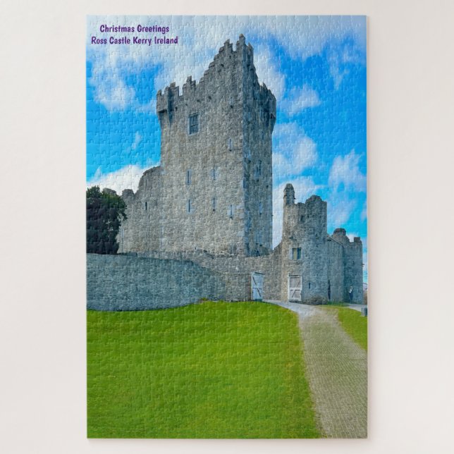 Weihnachtsgrüße Ross Castle Kerry Irland Jig Puzzle (Vertikal)