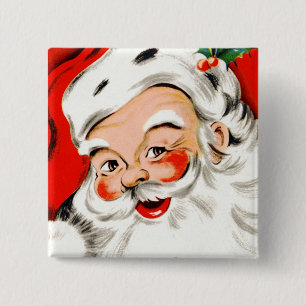Weihnachtsgrüße Santa Button