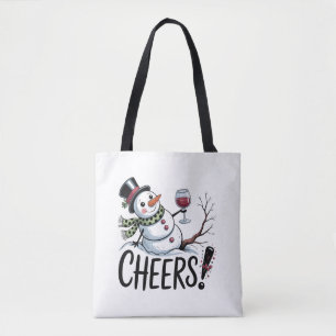 Weihnachtsgrüße Schneemann Küche Wein Küche