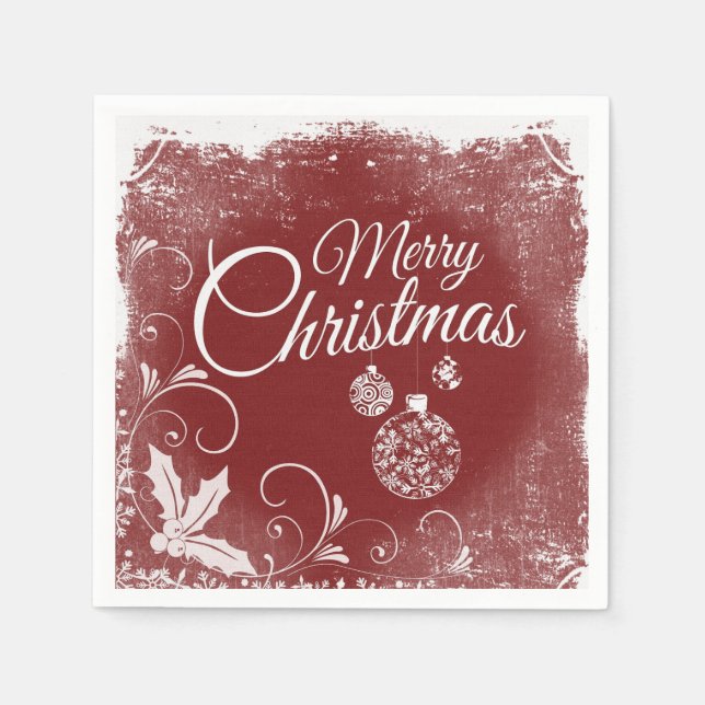 Weihnachtsgrüße Serviette (Vorderseite)