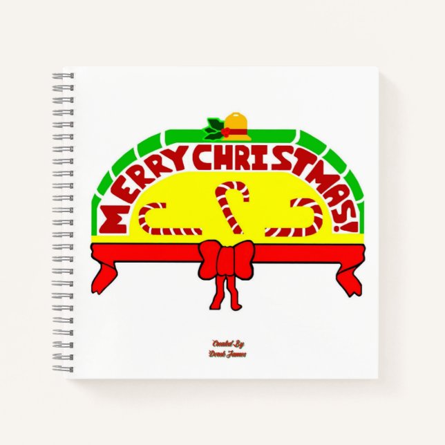 Weihnachtsgrüße SpiralNotebook Notizbuch (Vorderseite)