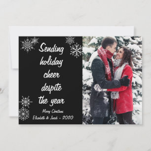 Weihnachtsgrüße trotz des Jahres 2020 Foto Feiertagskarte