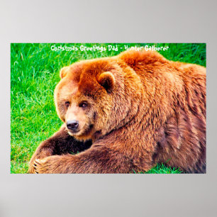 Weihnachtsgrüße Vater Hunter Gatherer Poster