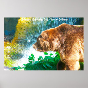 Weihnachtsgrüße Vater Hunter Gatherer Poster