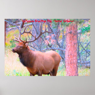 Weihnachtsgrüße Vater Hunter Gatherer Poster