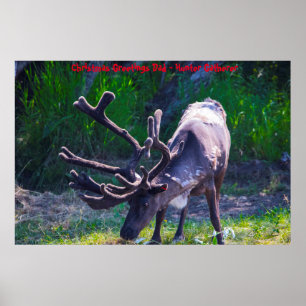 Weihnachtsgrüße Vater Hunter Gatherer Poster