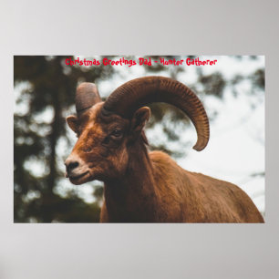 Weihnachtsgrüße Vater Hunter Gatherer Poster