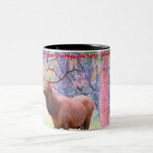 Weihnachtsgrüße Vater Hunter Gatherer Zweifarbige Tasse