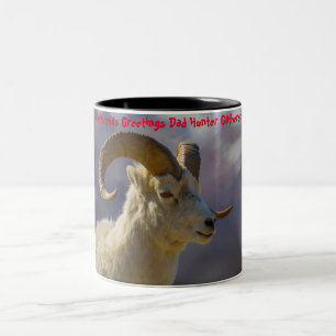 Weihnachtsgrüße Vater Hunter Gatherer Zweifarbige Tasse