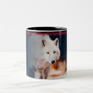 Weihnachtsgrüße Vater Hunter Gatherer Zweifarbige Tasse