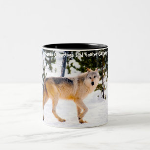Weihnachtsgrüße Vater Hunter Gatherer Zweifarbige Tasse