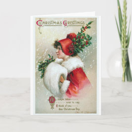 "Weihnachtsgrüße" Vintag Feiertagskarte