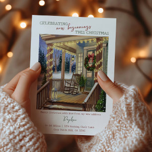 Weihnachtsgrüße vom neuen Zuhause Feiertagskarte