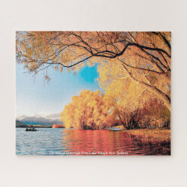 Weihnachtsgrüße vom Tekapo-See Neuseeland Puzzle