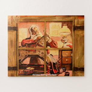 Weihnachtsgrüße vom Weihnachtsmann Puzzle