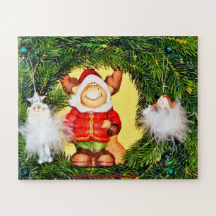 Weihnachtsgrüße von Mama und Vater Puzzle