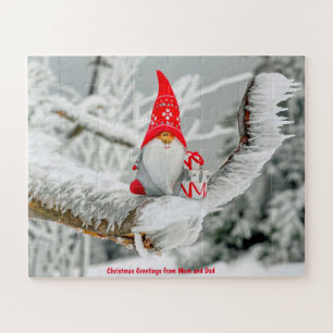 Weihnachtsgrüße von Mama und Vater Puzzle