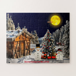 Weihnachtsgrüße von Mama und Vater Puzzle