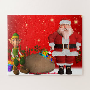 Weihnachtsgrüße von Mama und Vater Puzzle