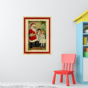 Weihnachtsgrüße von Santa Poster