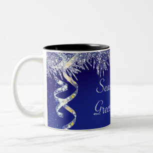 Weihnachtsgrüße Weihnachten Glitzer Weihnachten Zweifarbige Tasse