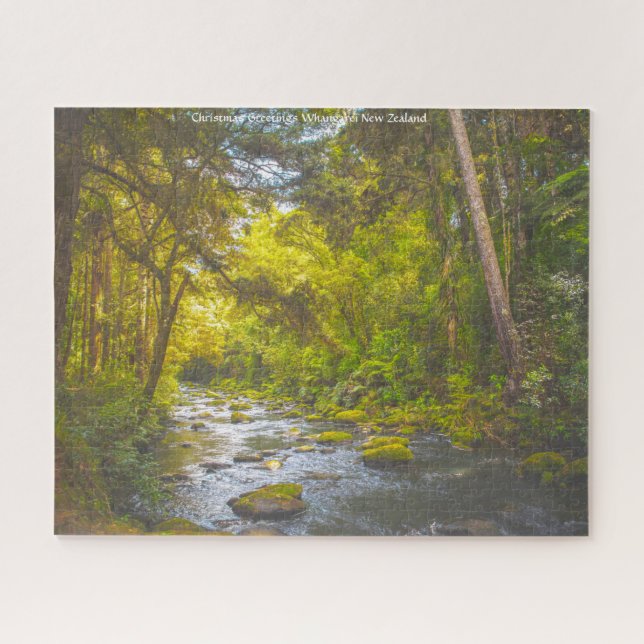 Weihnachtsgrüße Whangarei Neuseeland Puzzle (Horizontal)