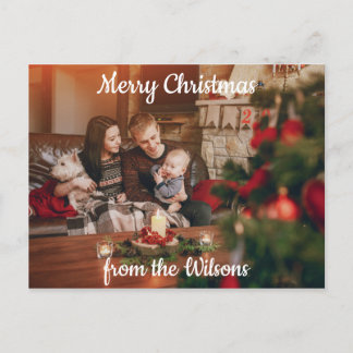 Weihnachtsgrüßen Feiertagspostkarte