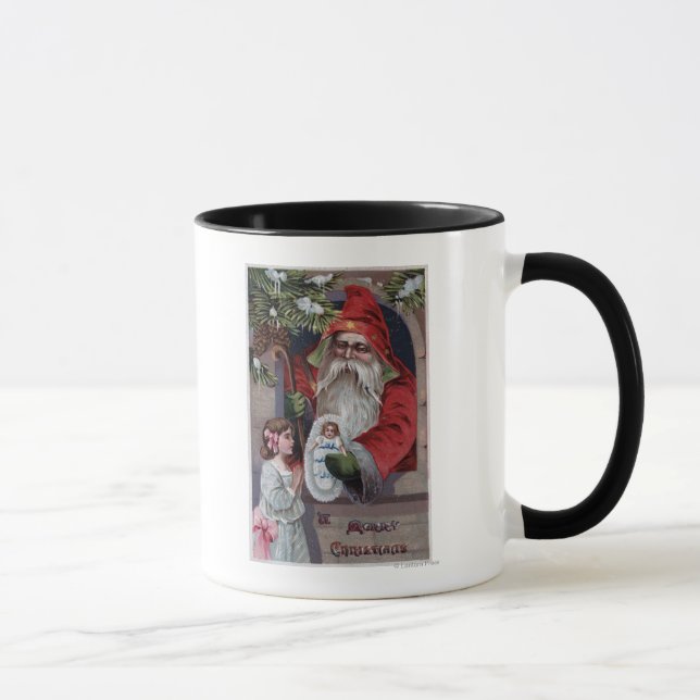 WeihnachtsgrüßeWeihnachtsgeburtPuppe Tasse (Rechts)