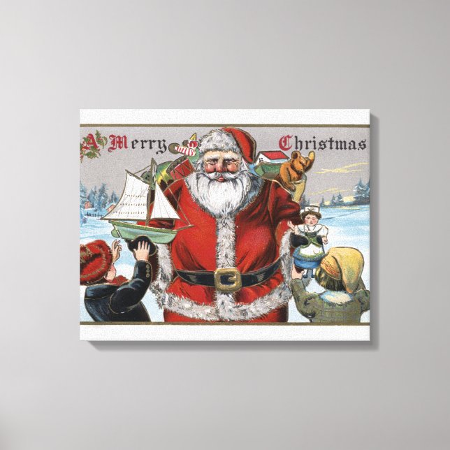 WeihnachtsgrüßeWeihnachtsgeschenke Leinwanddruck (Vorderseite)