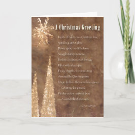 Weihnachtsgrußgedicht Feiertagskarte