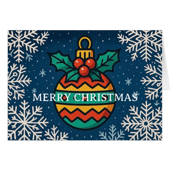 Weihnachtsgrußkarte (Vorderseite (Horizontal))