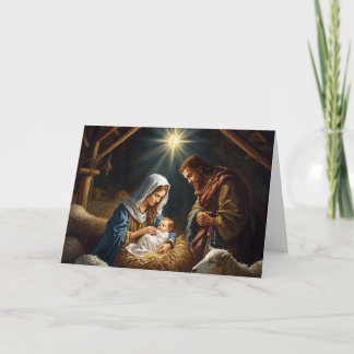 Weihnachtsgrußkarte Baby Jesus Serie #2 Karte