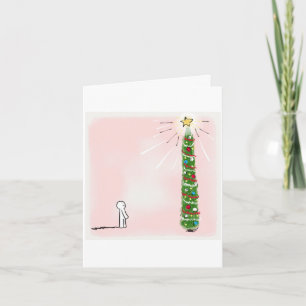 Weihnachtsgrußkarte ein Weihnachtswunsch für Sie Feiertagskarte