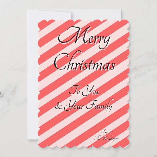 WEIHNACHTSGRUSSKARTE EINLADUNG (Vorderseite)