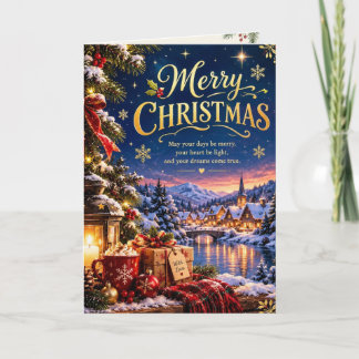 Weihnachtsgrußkarte Feiertagskarte