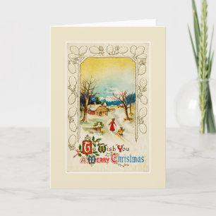 Weihnachtsgrußkarte Feiertagskarte