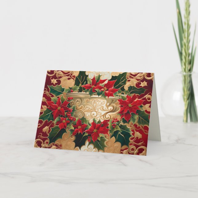 Weihnachtsgrüßkarte Feiertagskarte (Vorderseite)