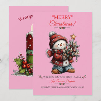 Weihnachtsgrußkarte Feiertagskarte