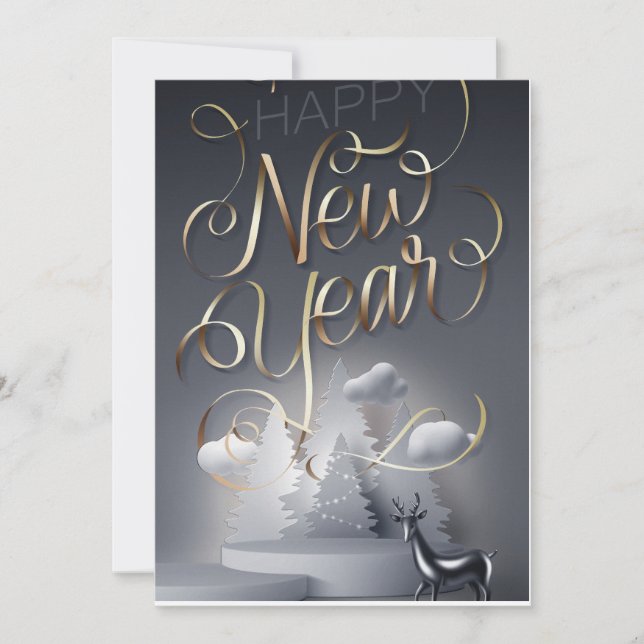 Weihnachtsgrüßkarte Feiertagskarte (Vorderseite)