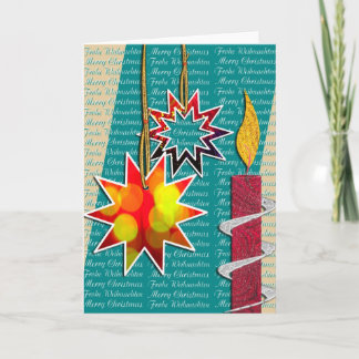 Weihnachtsgrußkarte Feiertagskarte