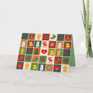 Weihnachtsgrußkarte Feiertagskarte